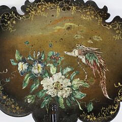 Pair of Victorian Hand Held Papier Mache Face Fire Screens, 19th Century