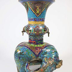 Chinese Cloisonne Elephant Shaped Vase, 19th Century