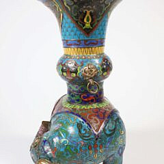 Chinese Antique Cloisonne Elephant Shaped Vase