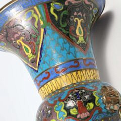 Chinese Antique Cloisonne Elephant Shaped Vase