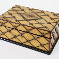 Regency Studded and Inlaid Box 19th Century