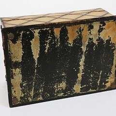 British Regency Brass Embellished Inlaid Box, 19th Century