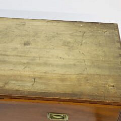 British Campaign Camphor Wood Chest of Drawers, 19th Century