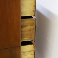 British Campaign Camphor Wood Chest of Drawers, 19th Century