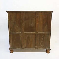 British Campaign Camphor Wood Chest of Drawers, 19th Century