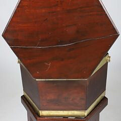 Regency Mahogany Brass Strapped Cellarette, 19th Century