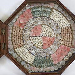 Antique Double Sailor’s Valentine with Heart Motif Design, 19th Century