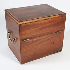 American Inlaid Traveling Decanter Box, circa 1820