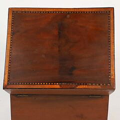 American Inlaid Traveling Decanter Box, circa 1820