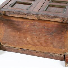 French Salesman Sample Inlaid Double Door Armoire with Marble Top, 19th Century