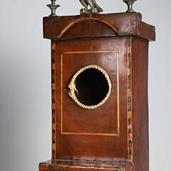 American Inlaid Mahogany Step-Down Gentleman’s Dressing Box Watch Tower, 19th Century