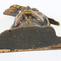 Pair of Patina Bronze Indian Portrait Bookends