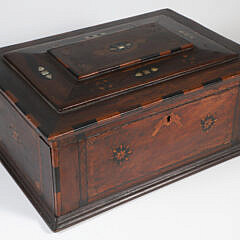 American Inlaid Friendship Jewelry Box, 19th Century