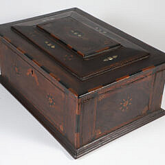 American Inlaid Friendship Jewelry Box, 19th Century