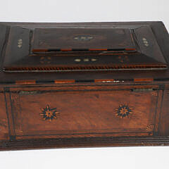American Inlaid Friendship Jewelry Box, 19th Century