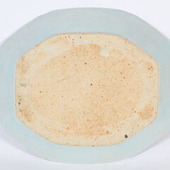 Large Blue and White Canton Meat Platter, 19th Century