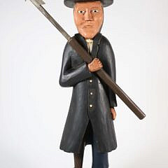 Carved and Painted Wood Ahab
