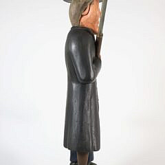 Carved and Painted Wood Ahab
