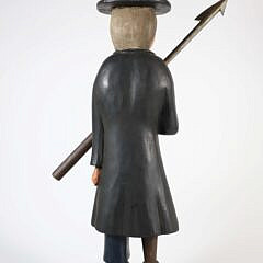 Carved and Painted Wood Ahab