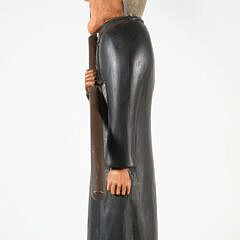 Carved and Painted Wood Ahab