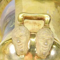 Pair of Finely Painted Empire Vases with Views of Canstadt and Weil, circa 1840