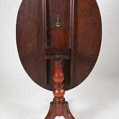 Mahogany Single Board Tilt Top Tea Table, circa 1820