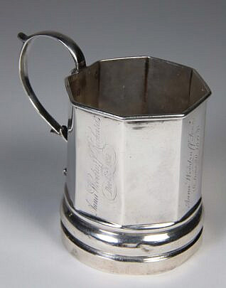 American Coin Silver Cup, 19th Century