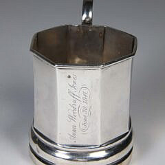 American Coin Silver Cup, 19th Century