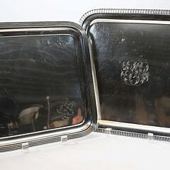 Two Tiffany & Co. Silver Soldered Serving Trays
