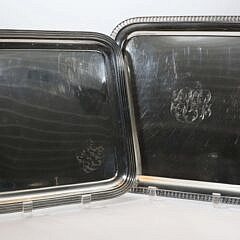 Two Tiffany & Co. Silver Soldered Serving Trays