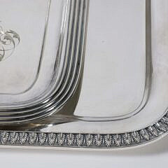 Two Tiffany & Co. Silver Soldered Serving Trays