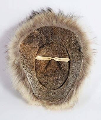 Inuit Antique Whale Bone Ceremonial Mask