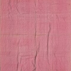 Antique American Pink and Multi-Color Double “T” Quilt, circa 1900