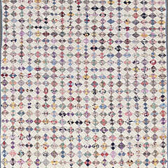 Vintage American Miniature "Four-Patch" Patchwork Quilt, Circa 1930s, Approx. 2,000 Pieces