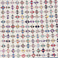 Vintage American Miniature “Four-Patch” Patchwork Quilt, Circa 1930s, Approx. 2,000 Pieces