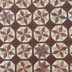 Antique American Lemoyne Star Patchwork Quilt, 19th Century