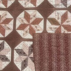 Antique American Lemoyne Star Patchwork Quilt, 19th Century