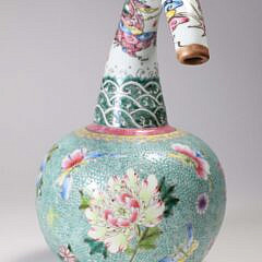 Chinese Auspicious Symbols Pot Teapot, Qing Dynasty