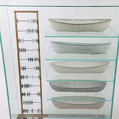 Marc Petrovic Five Glass Boat Sculptures in Custom Glass Case