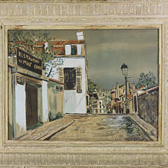 Maurice Utrillo Watercolor on Paper "Restaurant Au Mont Cenis", circa 1922
