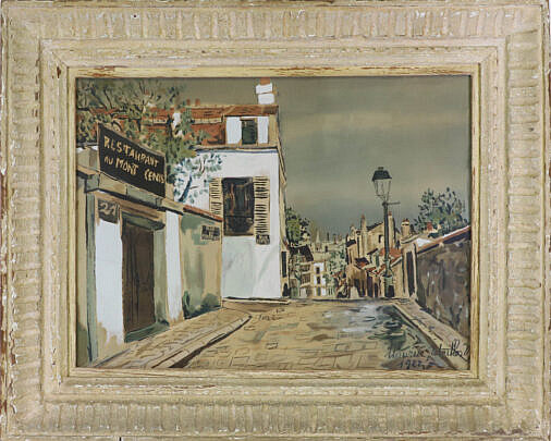 Maurice Utrillo Watercolor on Paper "Restaurant Au Mont Cenis", circa 1922