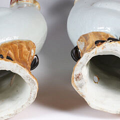 Pair of Chinese Export Porcelain Roosters, 19th Century