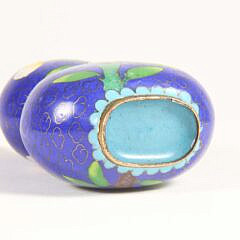Chinese Cloisonne Enamel Snuff Bottle, 20th Century