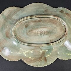 Antique Majolica Shell Form Serving Platter