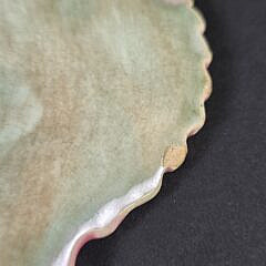 Antique Majolica Shell Form Serving Platter