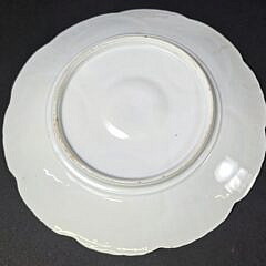  Set of Six Antique Hand Painted Porcelain Oyster Plates, 19th century