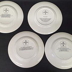 Set of Ten Vintage Wedgwood Sailing Ship Naval Martitime Dinner Plates