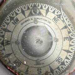 Antique Miniature Binnacle Head Table Top Compass, 19th century