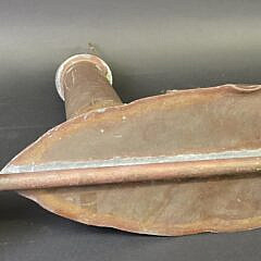  Vintage Figural Copper Lighthouse Weathervane, 20th century