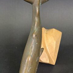 Vintage Bronze Sperm Whale Sculpture Figurine, 20th century